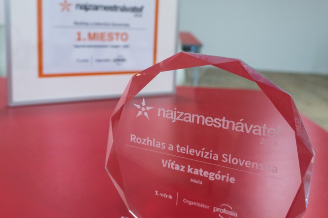 RTVS sa štvrtýkrát stala naj zamestnávateľom roka v kategórií médiá