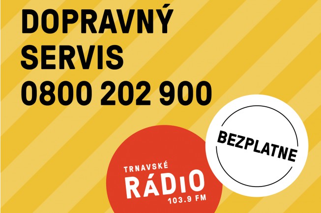 Trnavské rádio spúšťa dopravné číslo 0800 202 900, poslucháčov za pomoc odmení Trnavské rádio spúšťa dopravné číslo 0800 202 900, poslucháčov za pomoc odmení