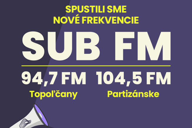 SUB FM v Partizánskom a v Topoľčanoch SUB FM v Partizánskom a v Topoľčanoch
