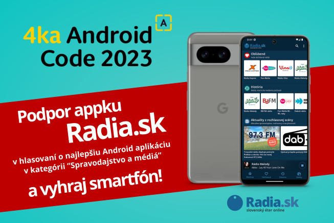 Appka Radia.sk nominovaná v súťaži o najlepšiu aplikáciu roka. Pomôcť k víťazstvu môžete aj vy!